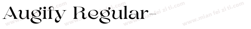 Augify Regular字体转换